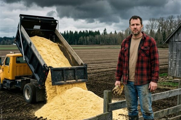 The Factory Dumped Mountains of Sawdust Along His Fence for 20 Years—E...