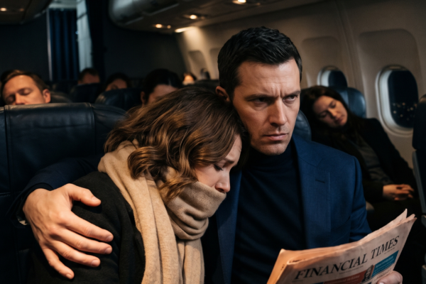 I agreed to fake sleeping on a stranger’s shoulder during a flight. On...