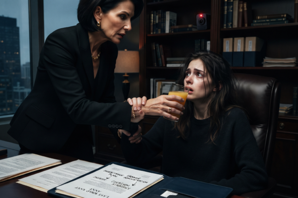 SHE FORCED THE JUICE DOWN MY THROAT—THEN HER SON WALKED IN AND SAW THE...