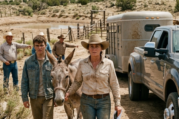Everyone Mocked the Woman Who Bought a Broken Mule—Until He Led Her to...